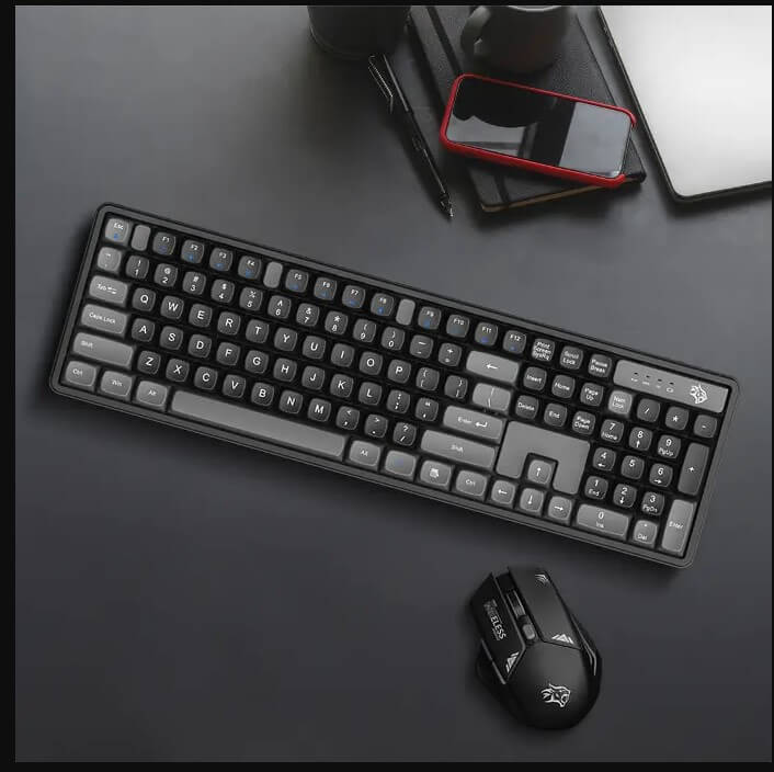 Porodo Gaming Wireless Keyboard Mouse Set 2.4GHz PDX225