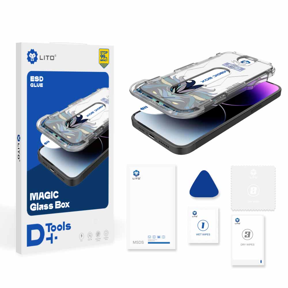 Lito Magic Box D+ Tools HD Full Glass Screen Protector for iPhone