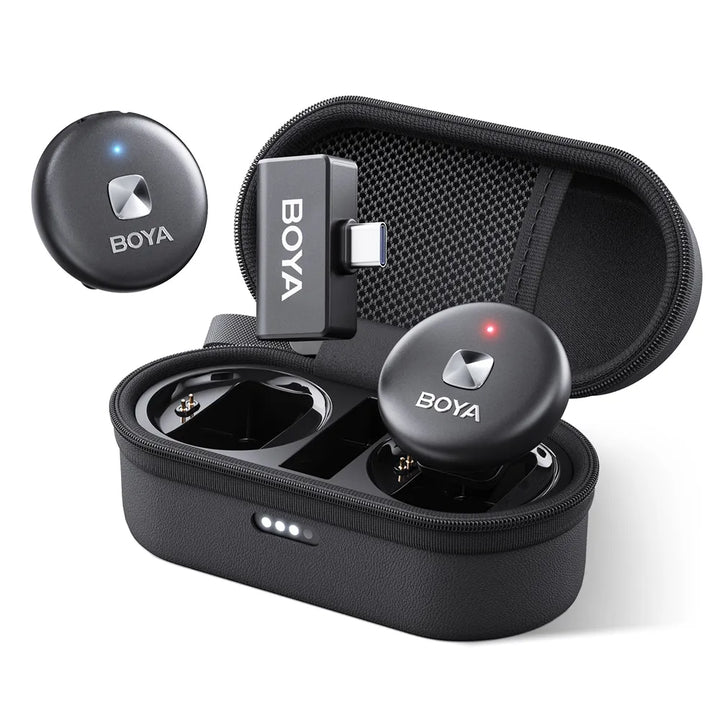 BOYA Omic Dual-Channel Wireless Microphone β Stylish & High-Performance Audio