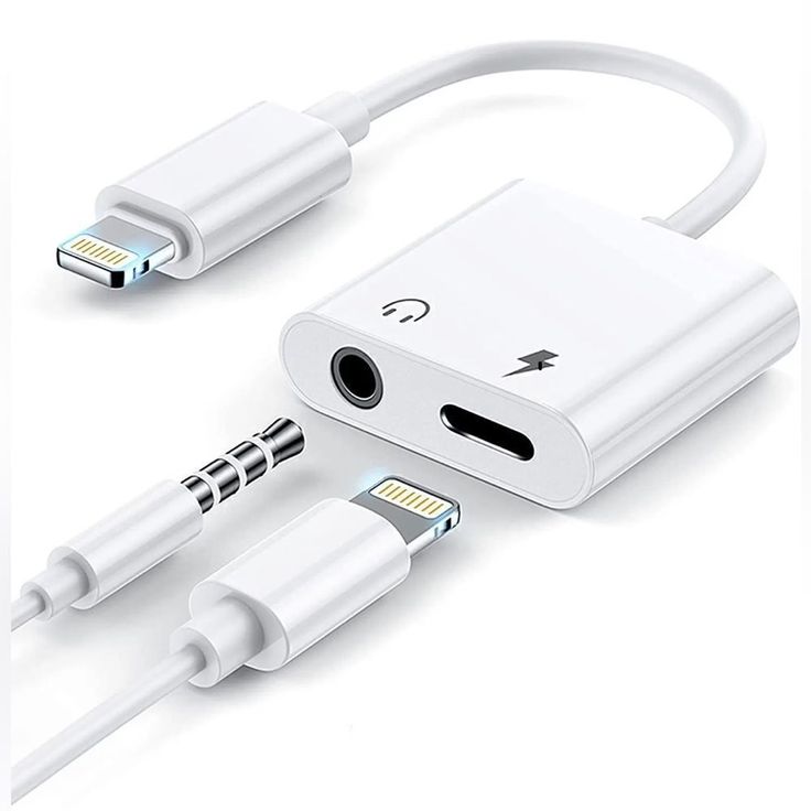 Lightning to Headphone Jack Adapter with Charging Port