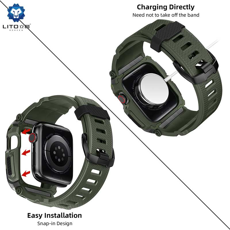 LITO LS-001 Interstellar Camouflage Band | Integrated Apple Watch Strap