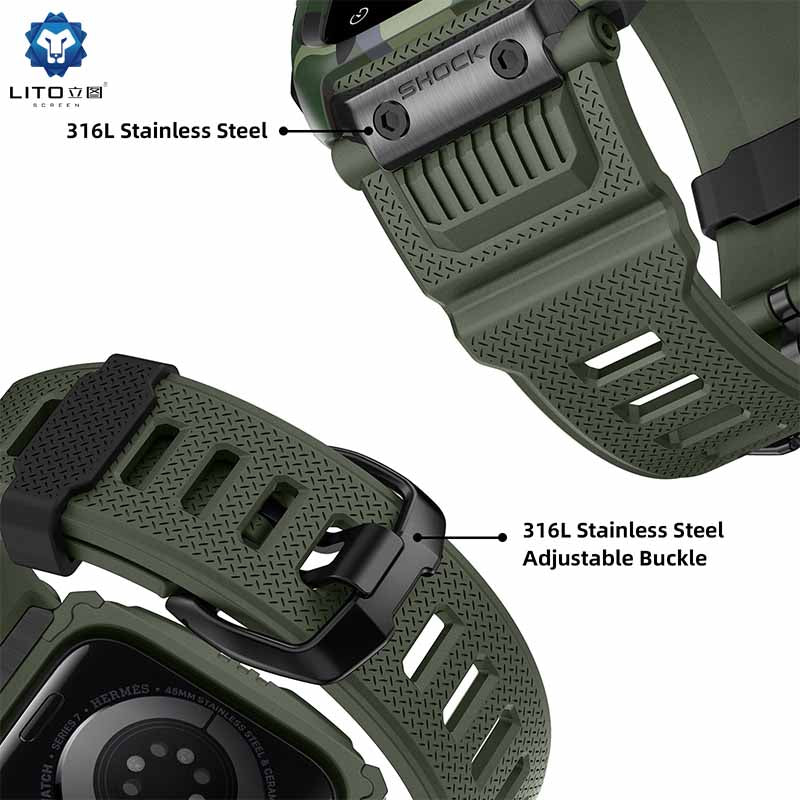 LITO LS-001 Interstellar Camouflage Band | Integrated Apple Watch Strap