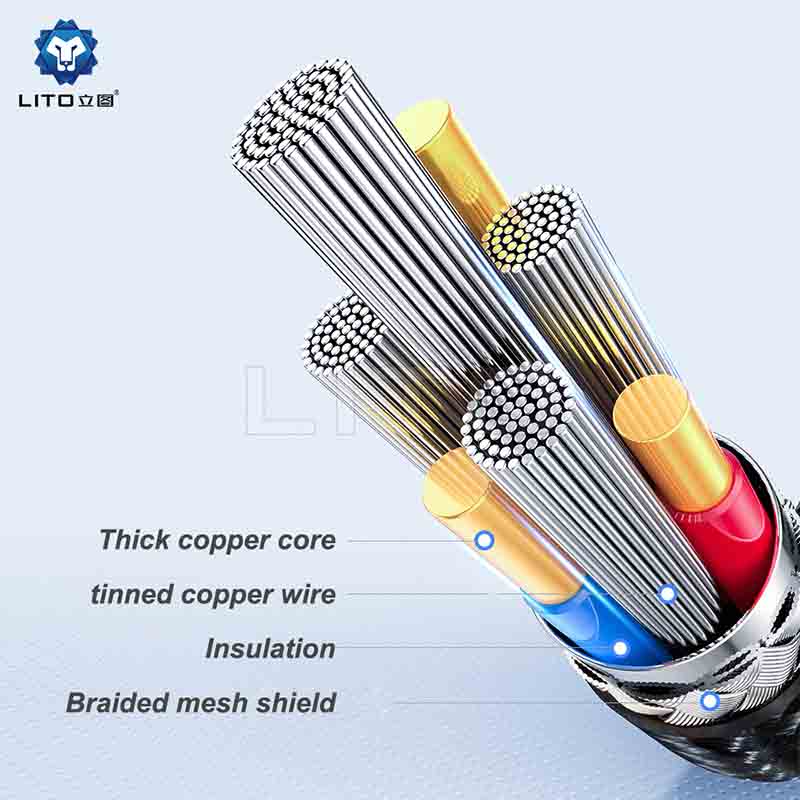 Lito LD08 Braided Wire USB Charging Cable