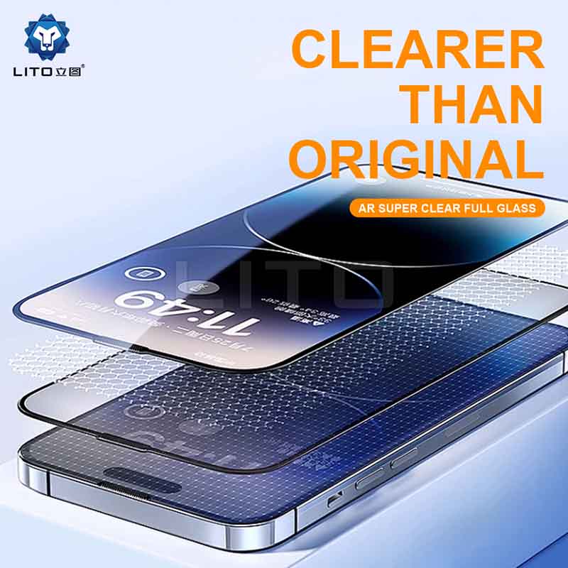 Lito D+ Ultra AR Full Glue Tempered Glass Screen Protector – Anti-Reflection & HD Clarity