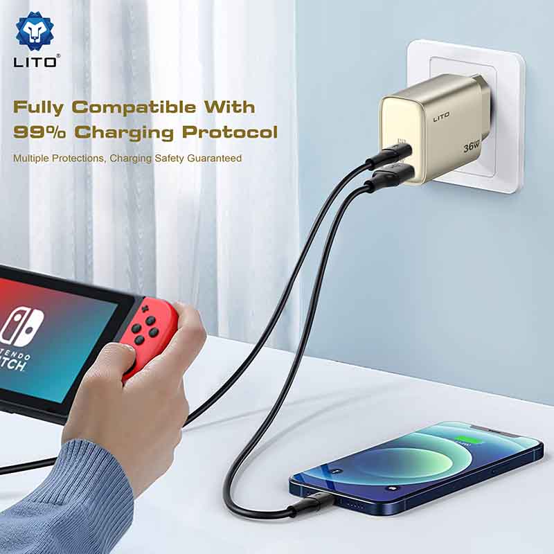 LITO LC04 GAN 36W Fast Charger