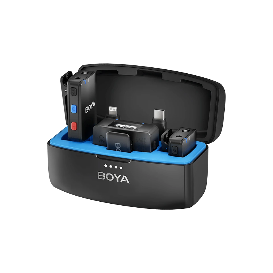 BOYA 3-in-1 Wireless Microphone | Onboard Recording | 300m Range | Noise Cancellation