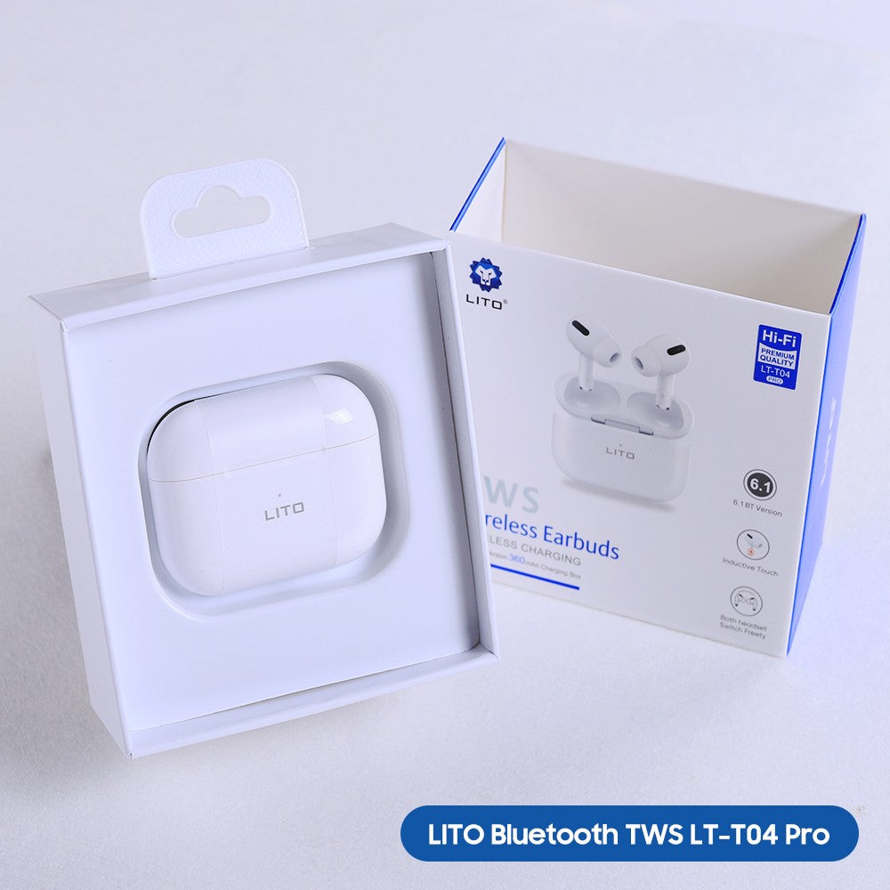 LITO LT-T04 Noise Cancelling Earbuds | AirPods Pro Design | Wireless Charging
