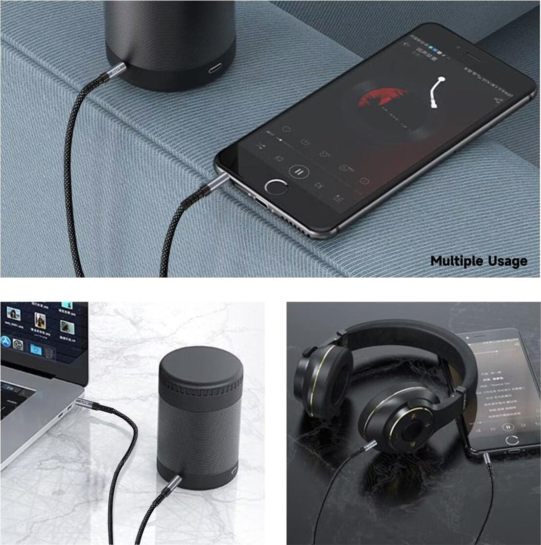 LITO LA01L Lightning to 3.5mm AUX Audio Cable