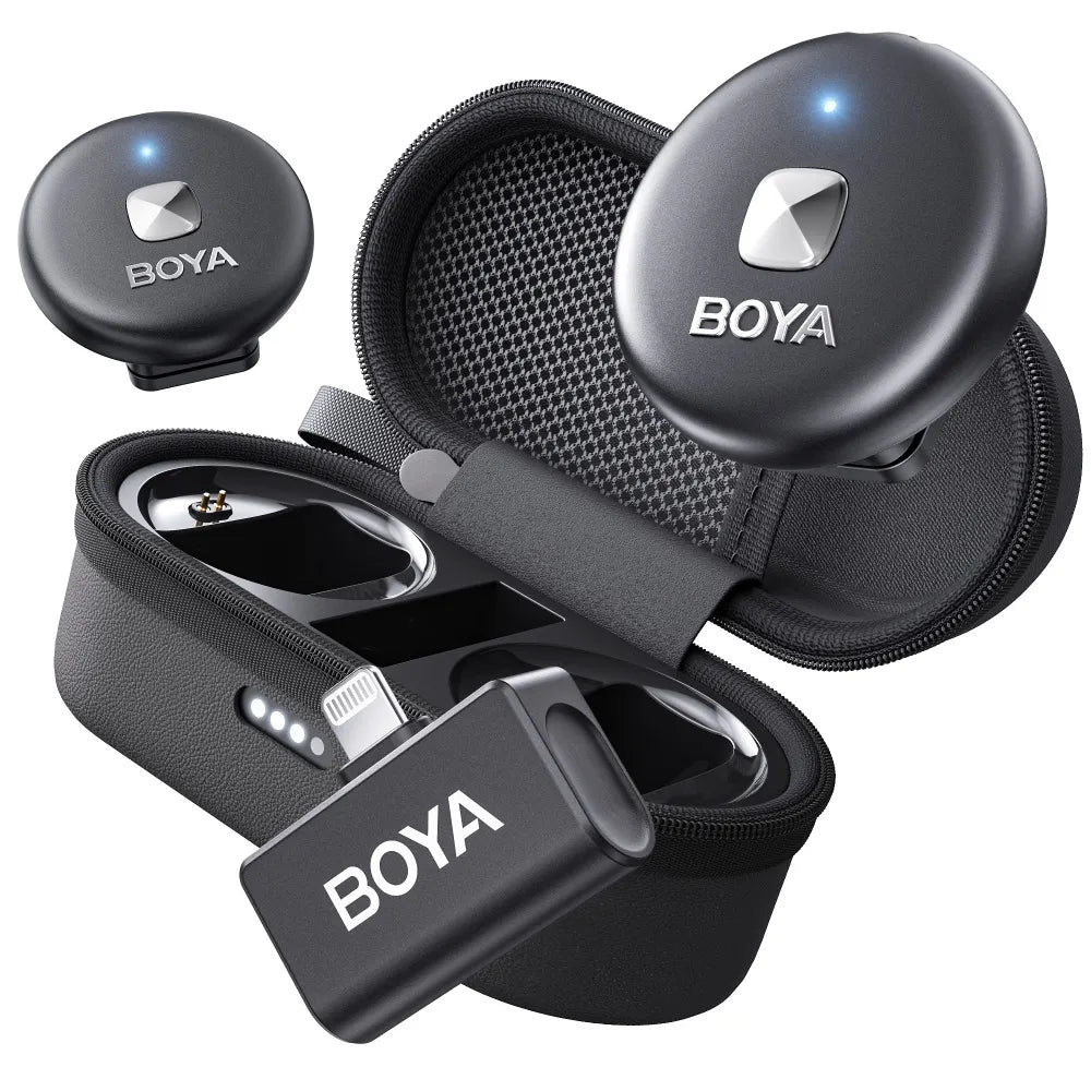 BOYA Omic Dual-Channel Wireless Microphone β Stylish & High-Performance Audio
