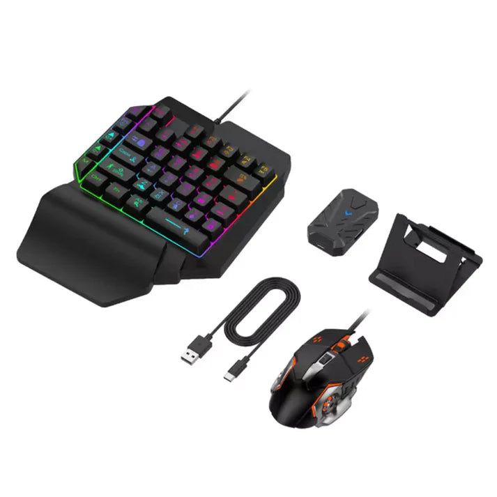 4-in-1 Mobile Gaming Combo Pack | Game Controller + Keyboard + Mouse + Converter