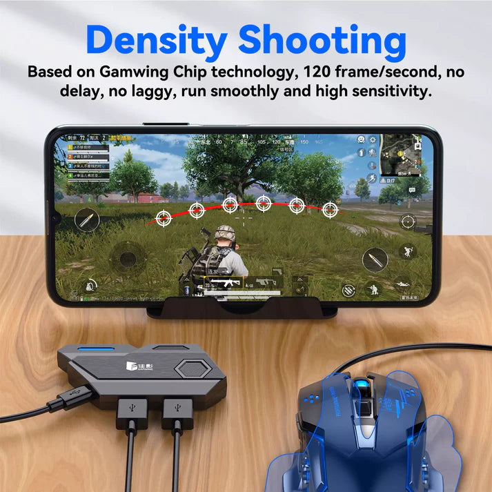 4-in-1 Mobile Gaming Combo Pack | Game Controller + Keyboard + Mouse + Converter