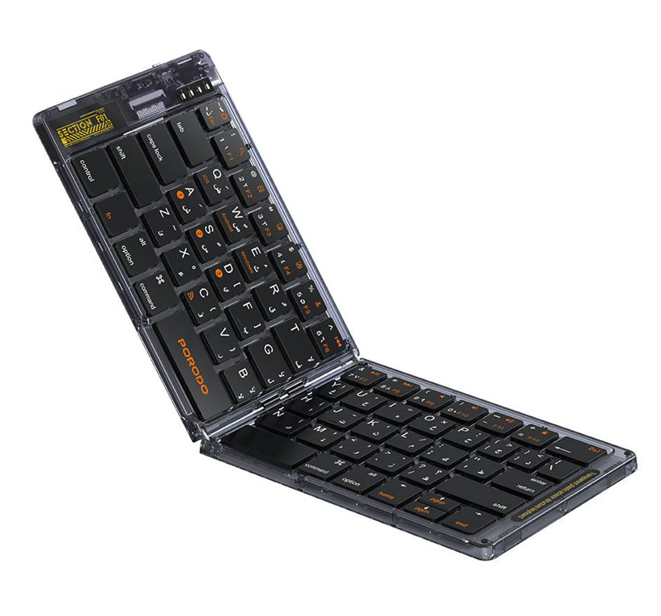 Porodo Crystal Shell Wireless Keyboard