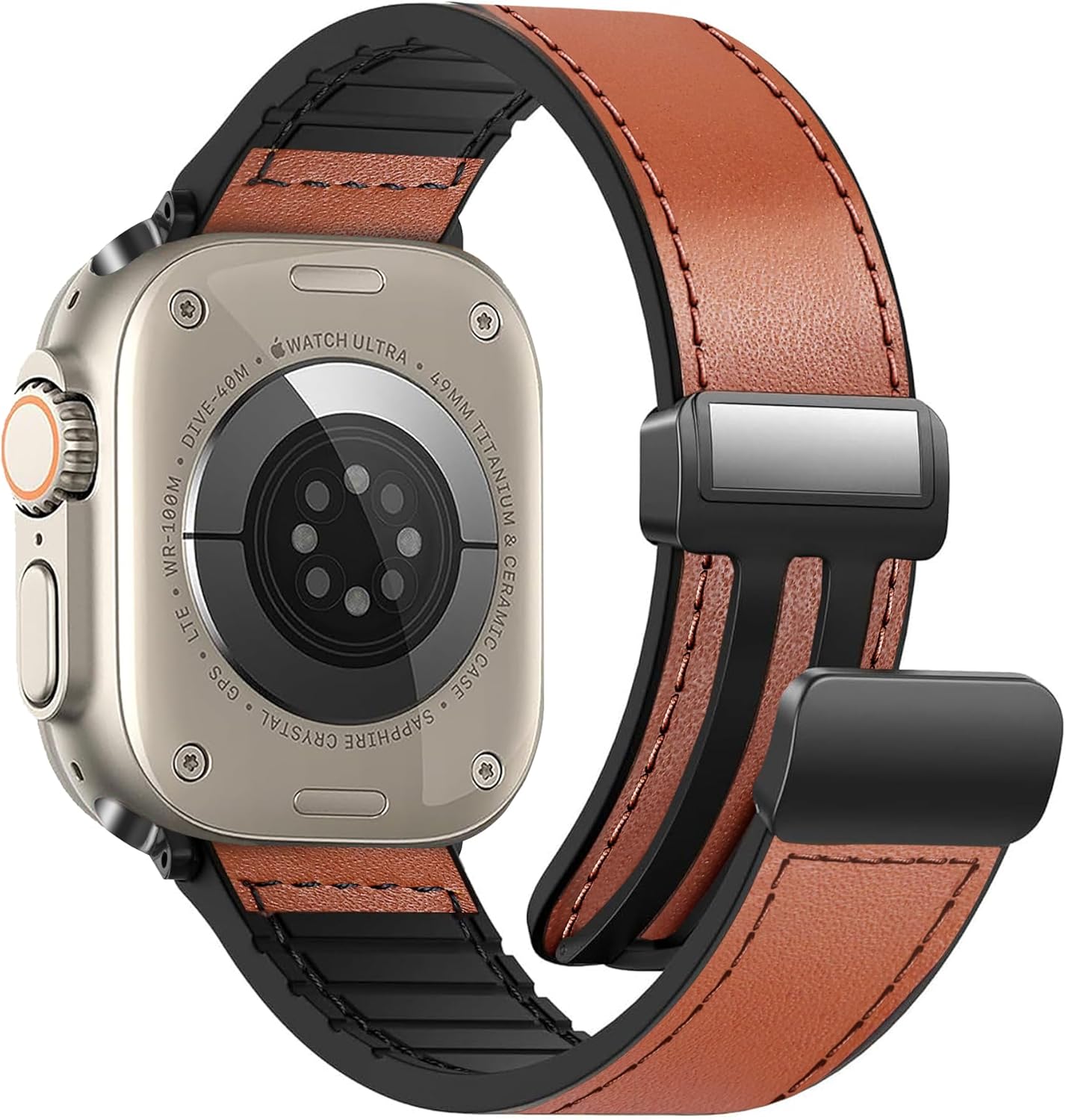 Premium Leather Magnetic Band for Apple Watch