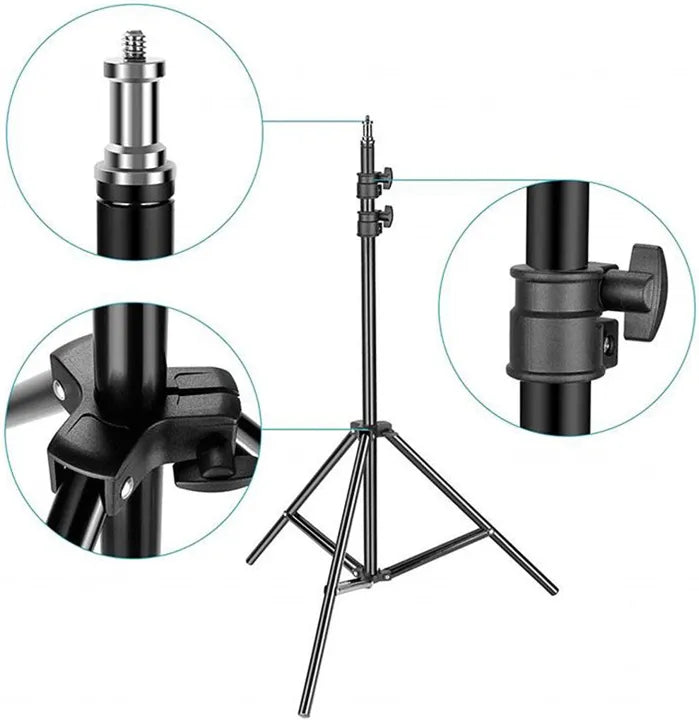 Ring Light 26cm with Tripod – Adjustable, Stepless Dimming, 3 Light Modes