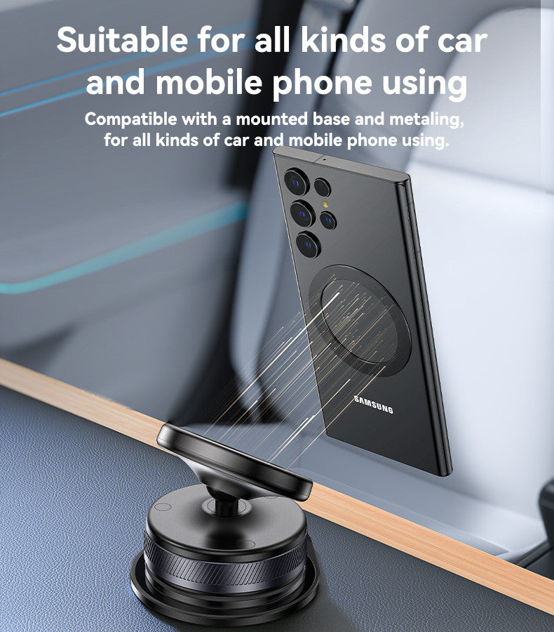 Yesido C227 360° Rotating Magnetic Vacuum Suction Cup Mount – Strong Grip Car Holder