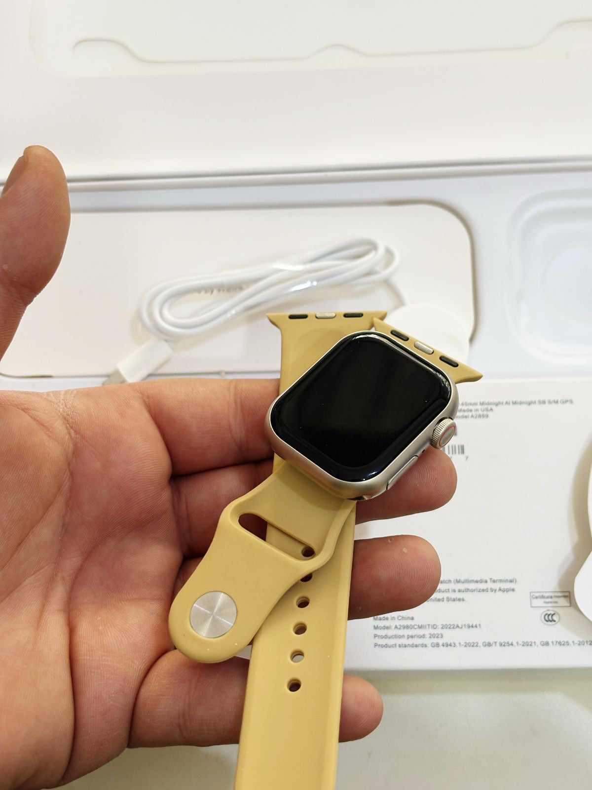 Watch 9 41mm Smartwatch with Apple Logo – Premium Build, Wireless Charging & Health Tracker