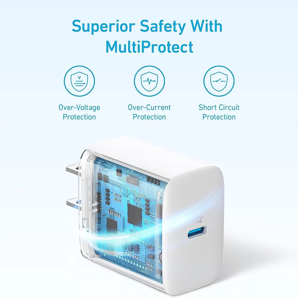 Anker PowerPort 20W PD Wall Charger | Fast Charging | Type-C | White