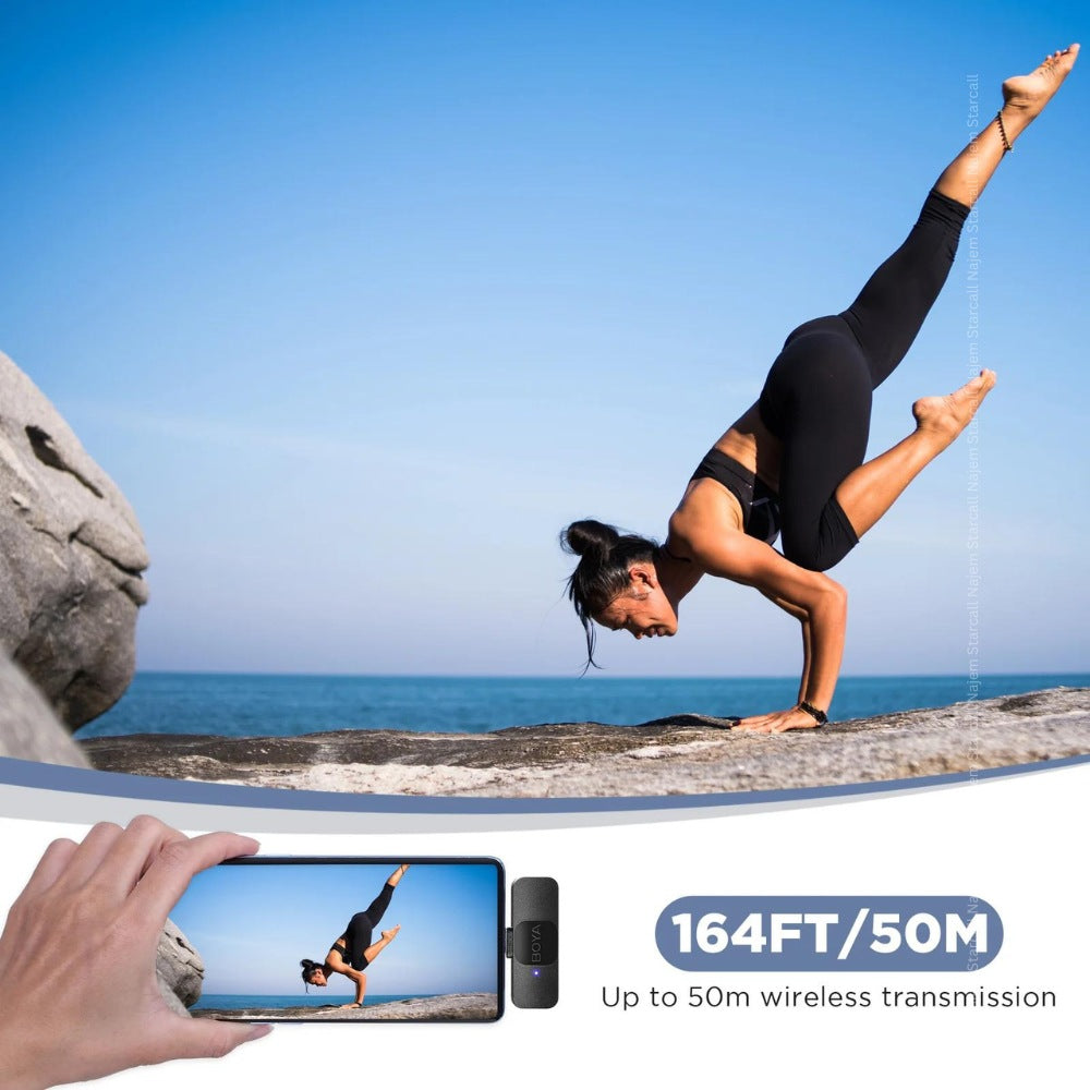 BOYA BY-V1 Wireless Lavalier Mic | Lightning Compatible | iOS Devices