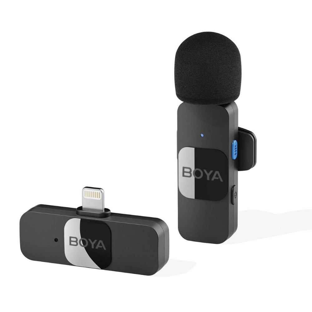 BOYA BY-V1 Wireless Lavalier Mic | Lightning Compatible | iOS Devices
