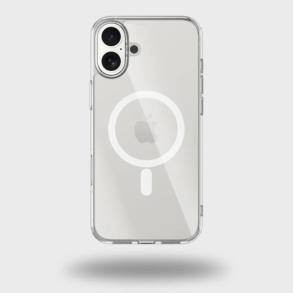 Apple MagSafe Clear Case | Rubber Edge Protection | Strong Magnetic Alignment