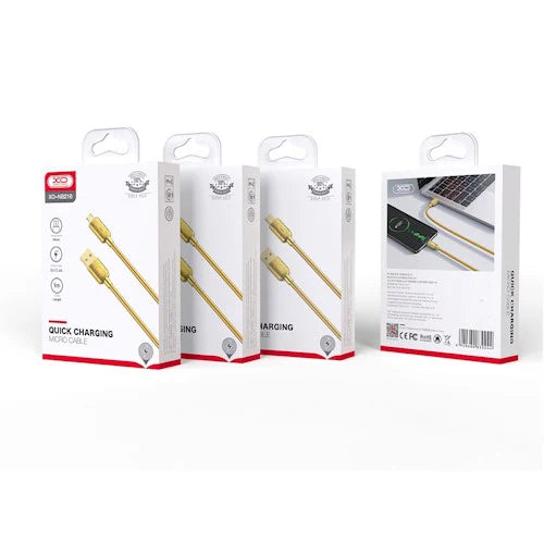 XO NB216 Type-C Cable | 2.4A Fast Charging | 1M Gold-Plated