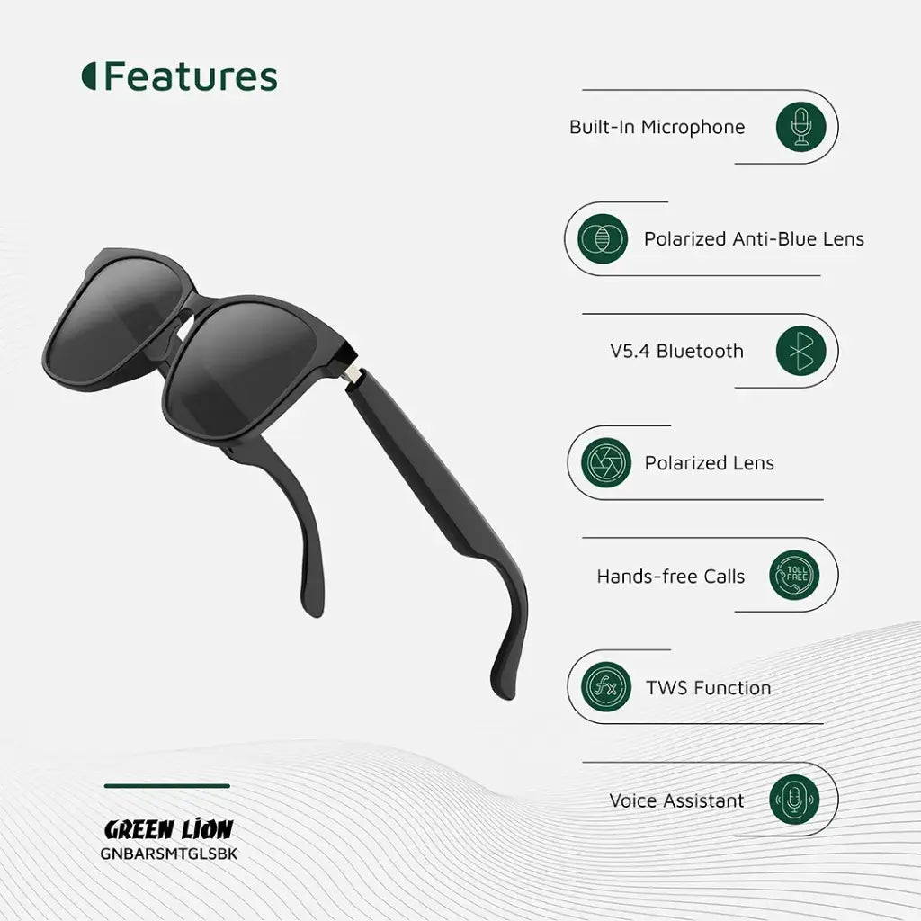 Green Lion Barcelona Sunglasses – Stylish UV400 Polarized Eyewear