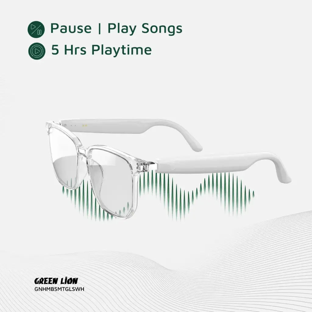 Green Lion Hamburg Smart Glasses | Anti-Blue Light | Bluetooth Audio | Touch Control