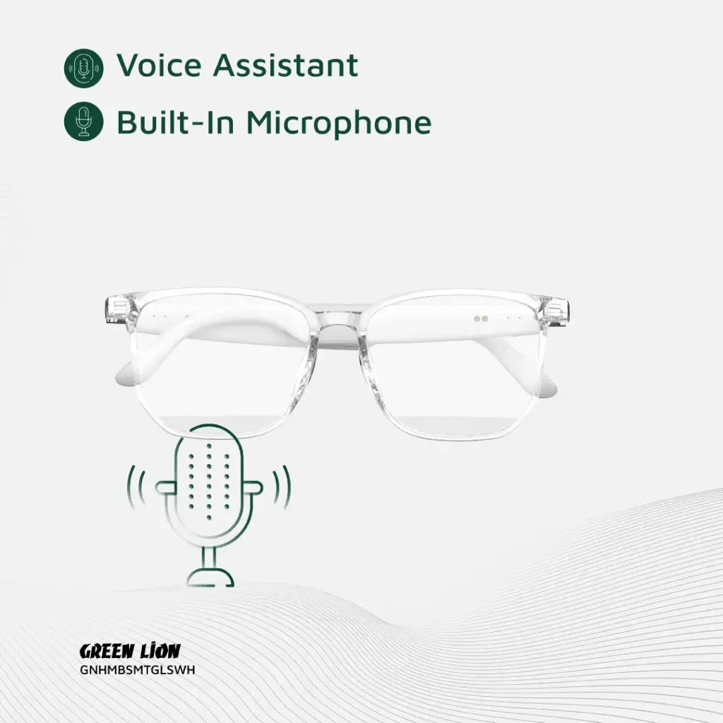 Green Lion Hamburg Smart Glasses | Anti-Blue Light | Bluetooth Audio | Touch Control
