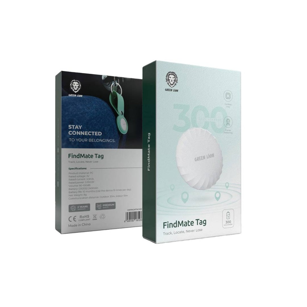 Green Lion FindMate Tag – Bluetooth Tracker with 10‑Month Battery & Precise Positioning