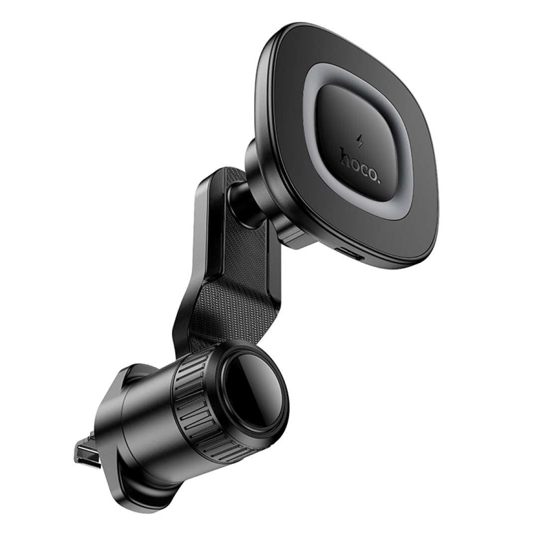 Hoco HW30 Crown Magnetic Wireless Charging Car Mount (Center Console)