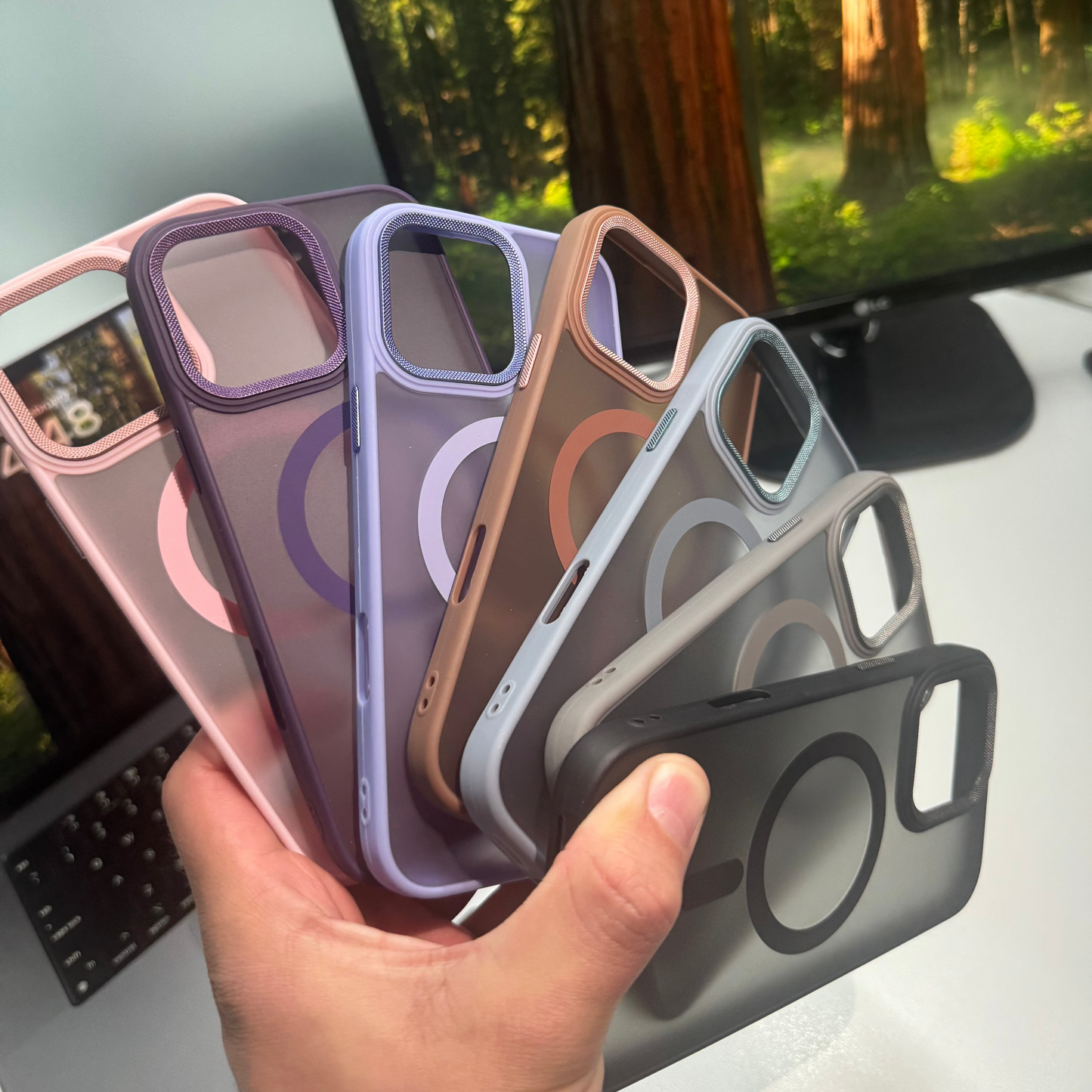 Matte Shockproof Case with MagSafe Compatibility – Ultimate Protection for iPhone & Samsung