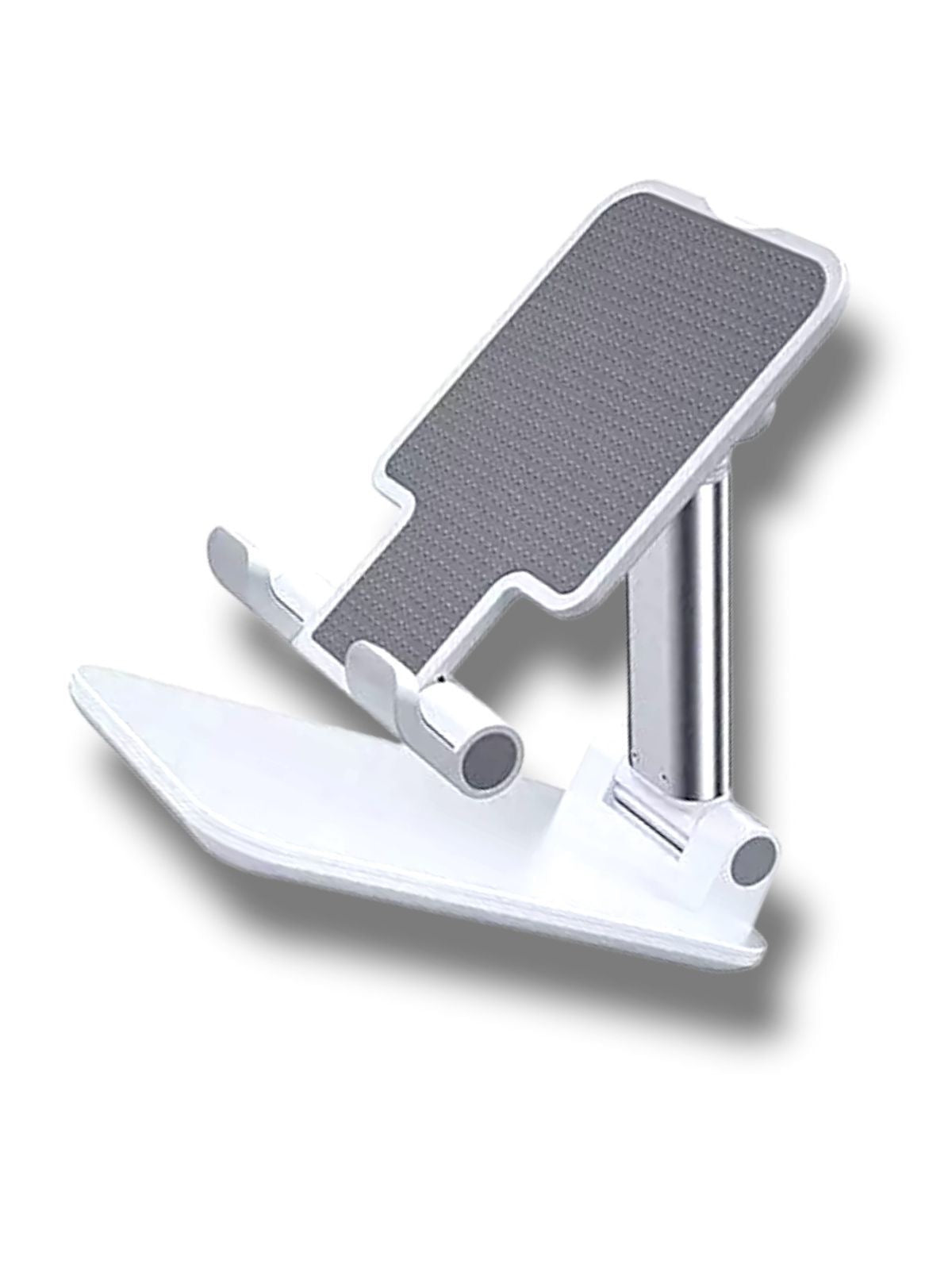 White Double Tube Folding Stand – Sturdy & Adjustable Holder