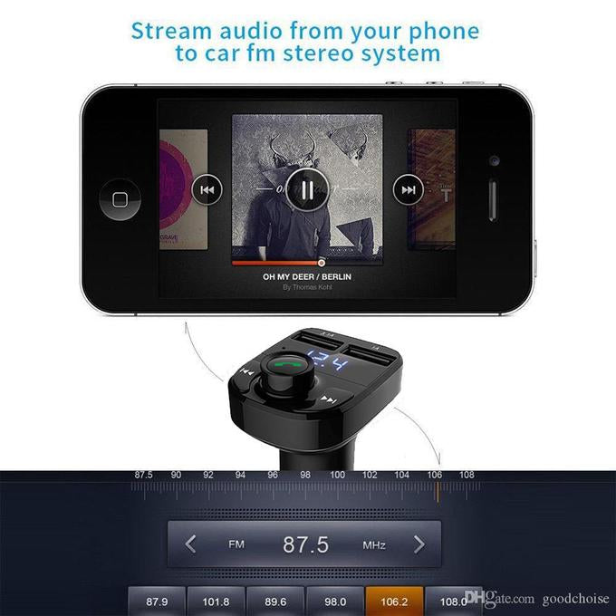 Bluetooth FM Transmitter – Wireless Music Streaming & Hands-Free Calling
