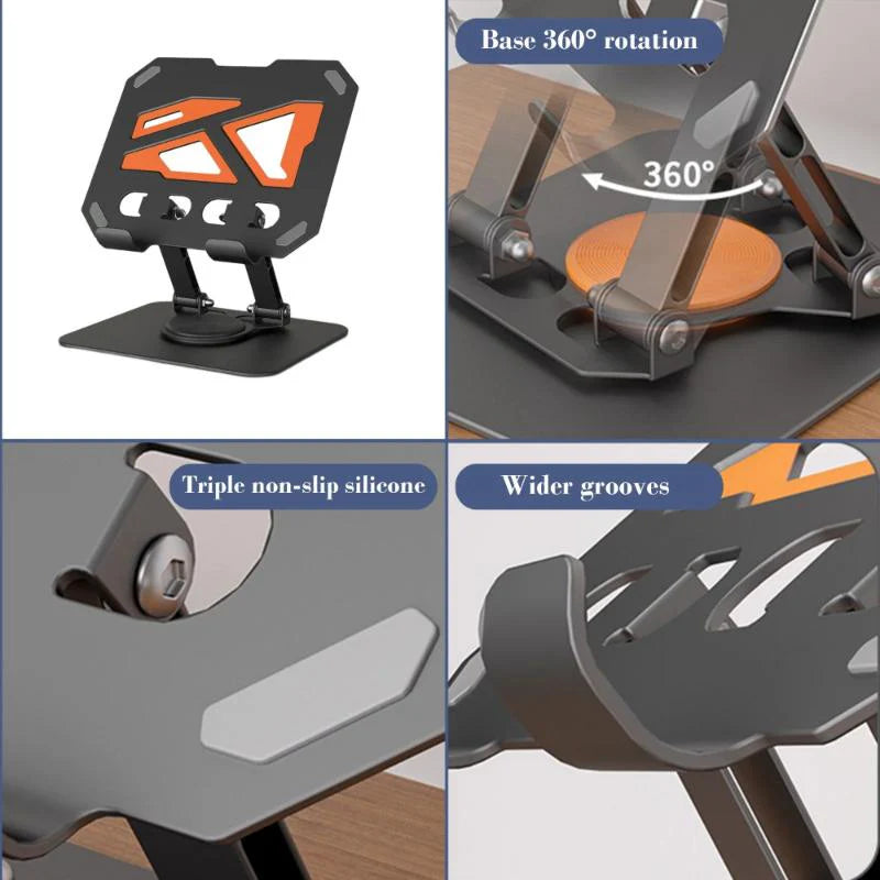 L3T L-363 Desktop Storage Stand Holder | 360° Rotating Organizer