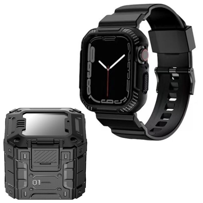LITO LS003 Carbon Rugged Armor | Apple Watch Band & Case