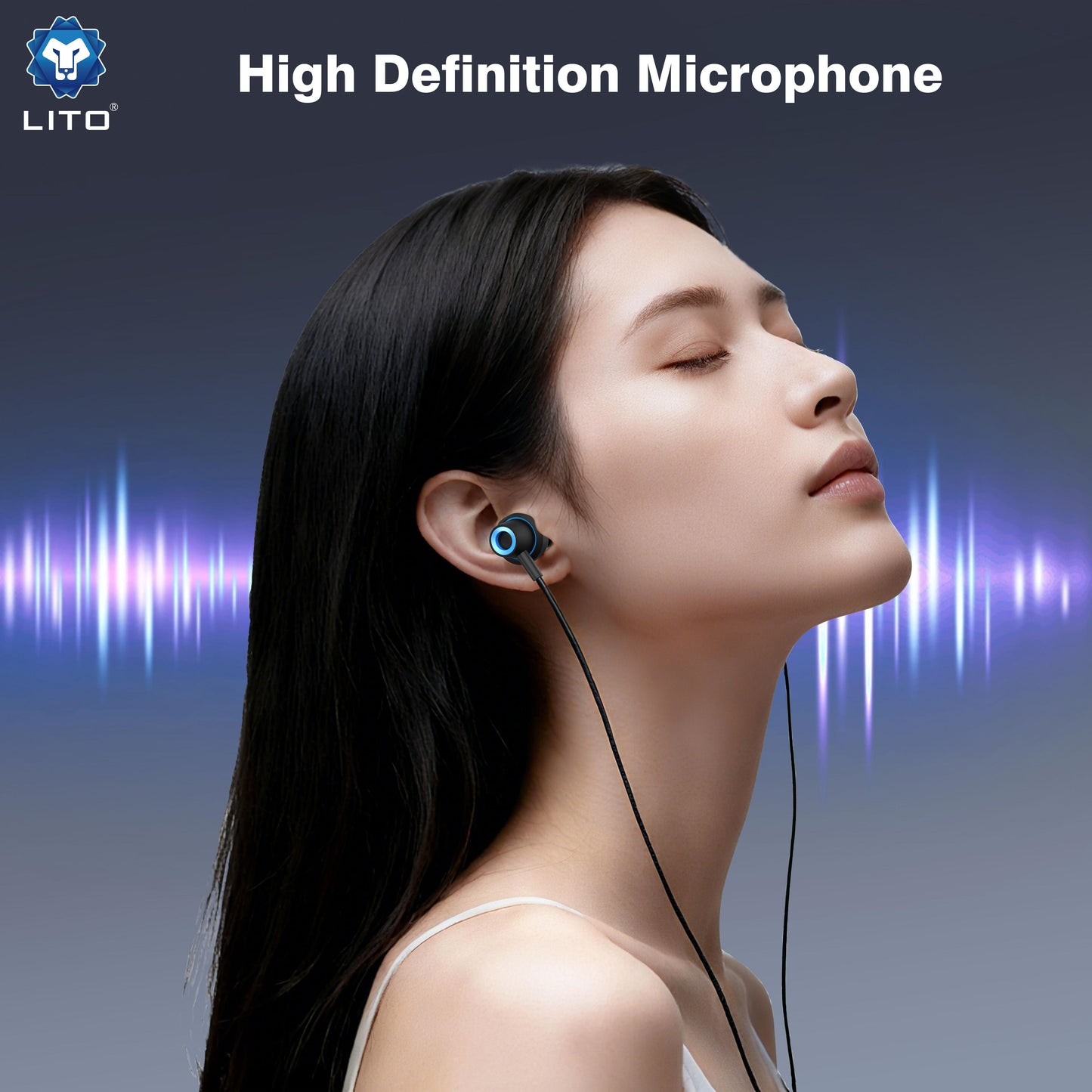 Lito LF05T Type-C Stereo Earphones β Premium Sound with In-Line Controls