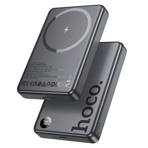 HOCO Q34 Clever PD20W Magnetic Fast Charging Power Bank – 10,000mAh with Digital Display