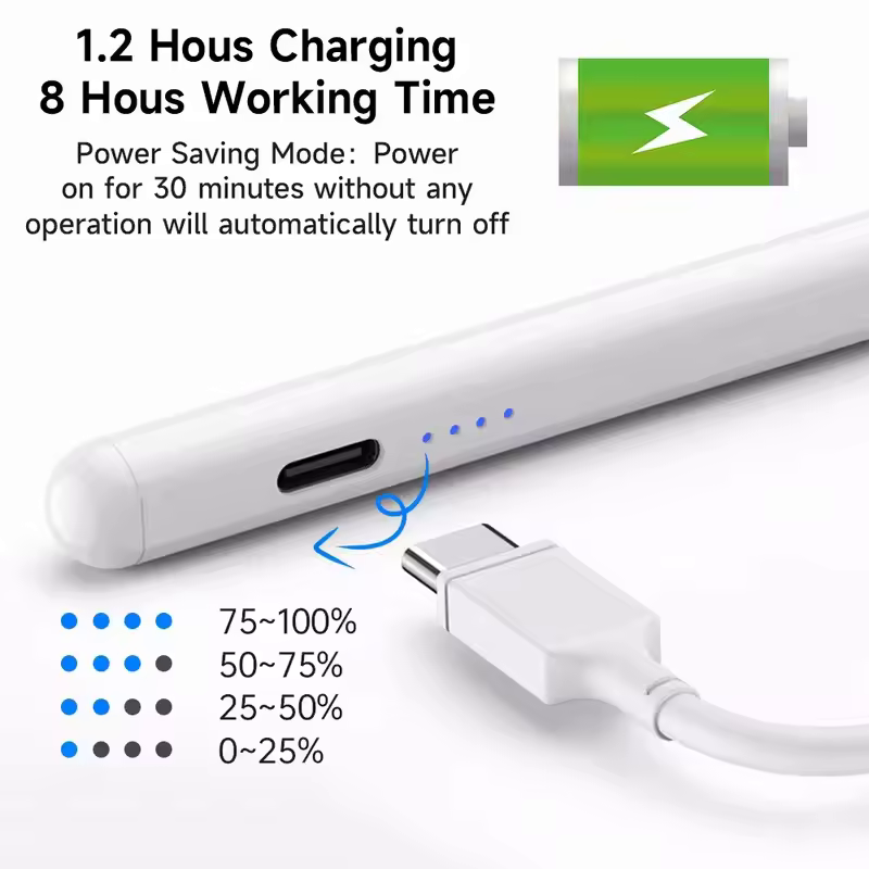 Universal Stylus Pen for iPad, Tablets & Smartphones – Fast Charging & Magnetic