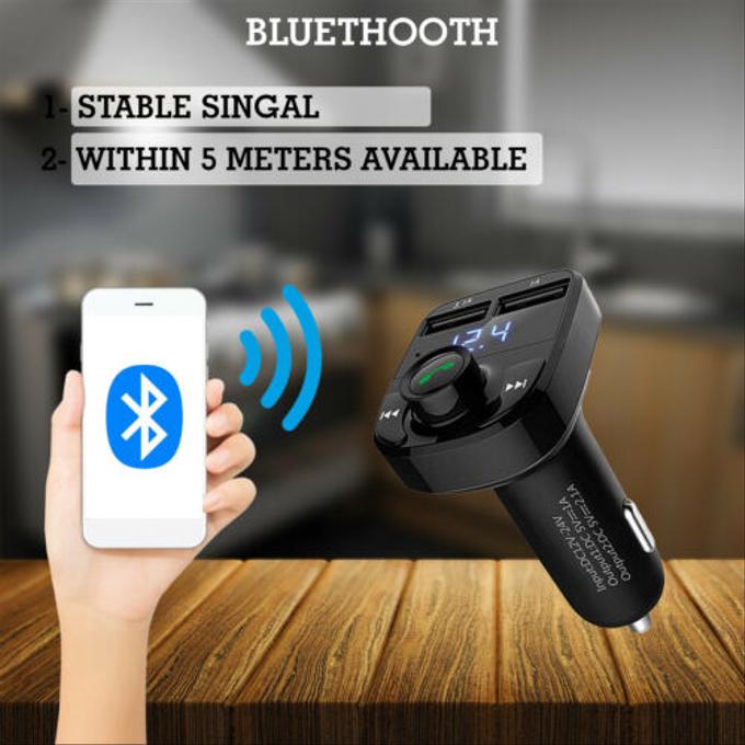 Bluetooth FM Transmitter – Wireless Music Streaming & Hands-Free Calling