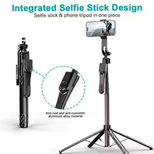 Quadripod C11 Adjustable Tripod Stand – Lightweight & Stable with Phone Holder