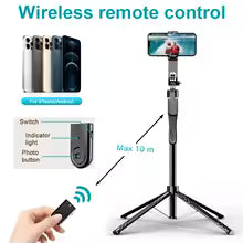 Quadripod C11 Adjustable Tripod Stand – Lightweight & Stable with Phone Holder