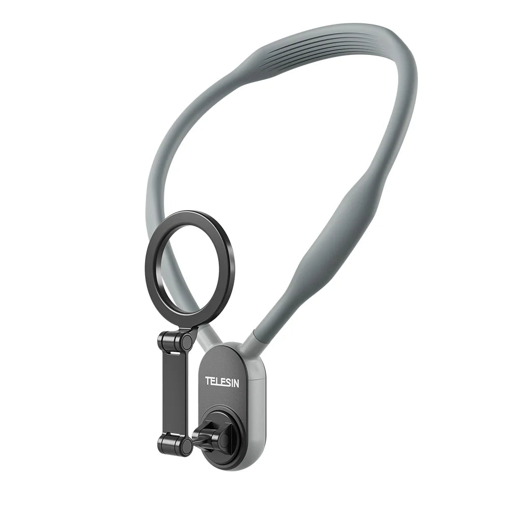 TELESIN Smartphone Magnetic Neck Holder – Hands-Free Adjustable Mount for Content Creation & Video Calls