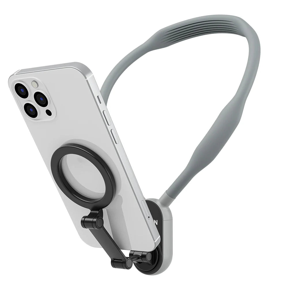 TELESIN Smartphone Magnetic Neck Holder – Hands-Free Adjustable Mount for Content Creation & Video Calls