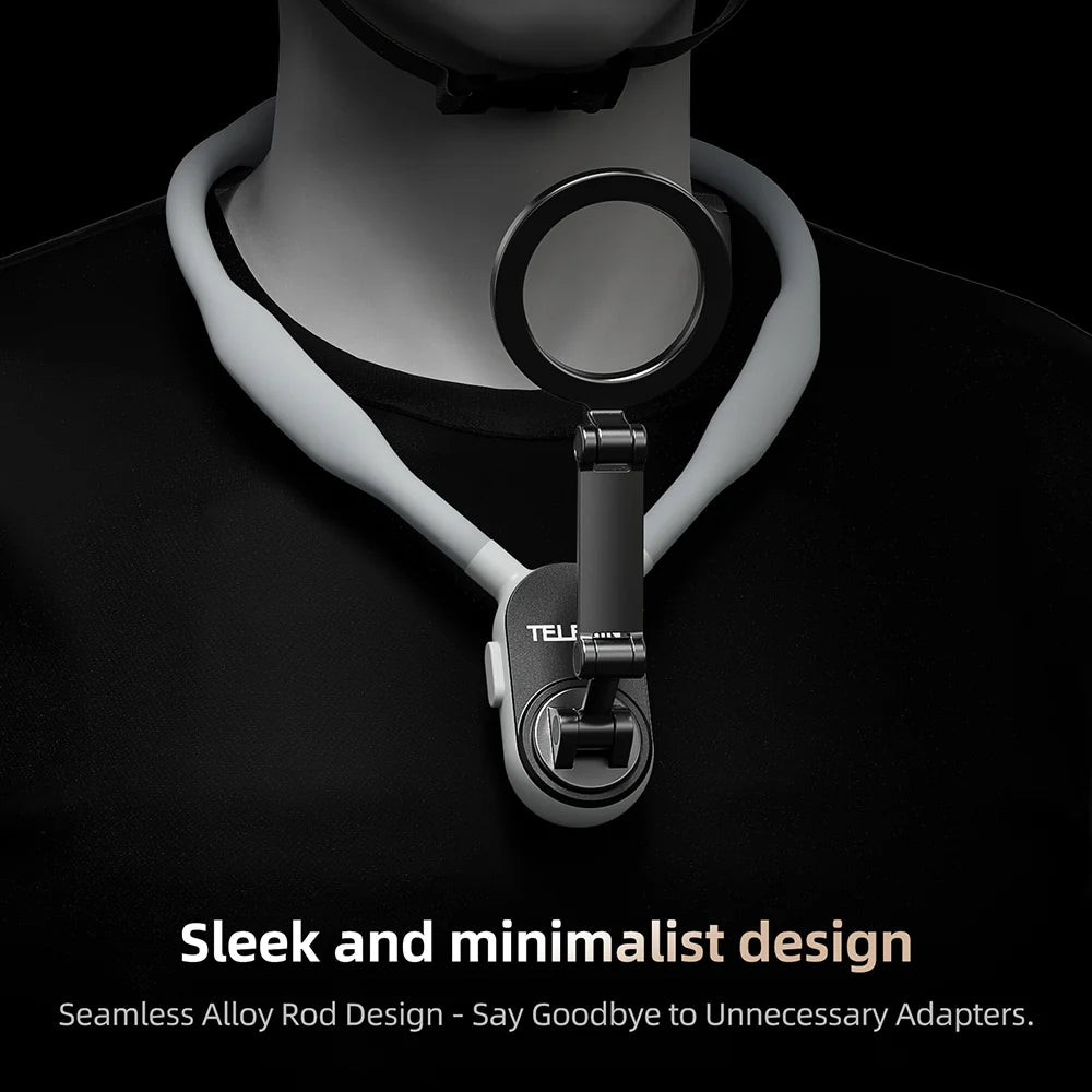 TELESIN Smartphone Magnetic Neck Holder – Hands-Free Adjustable Mount for Content Creation & Video Calls