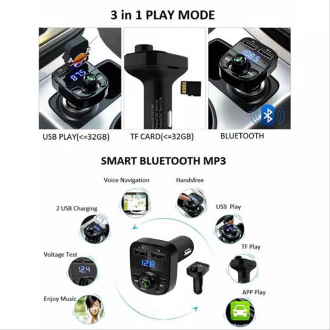 Bluetooth FM Transmitter – Wireless Music Streaming & Hands-Free Calling
