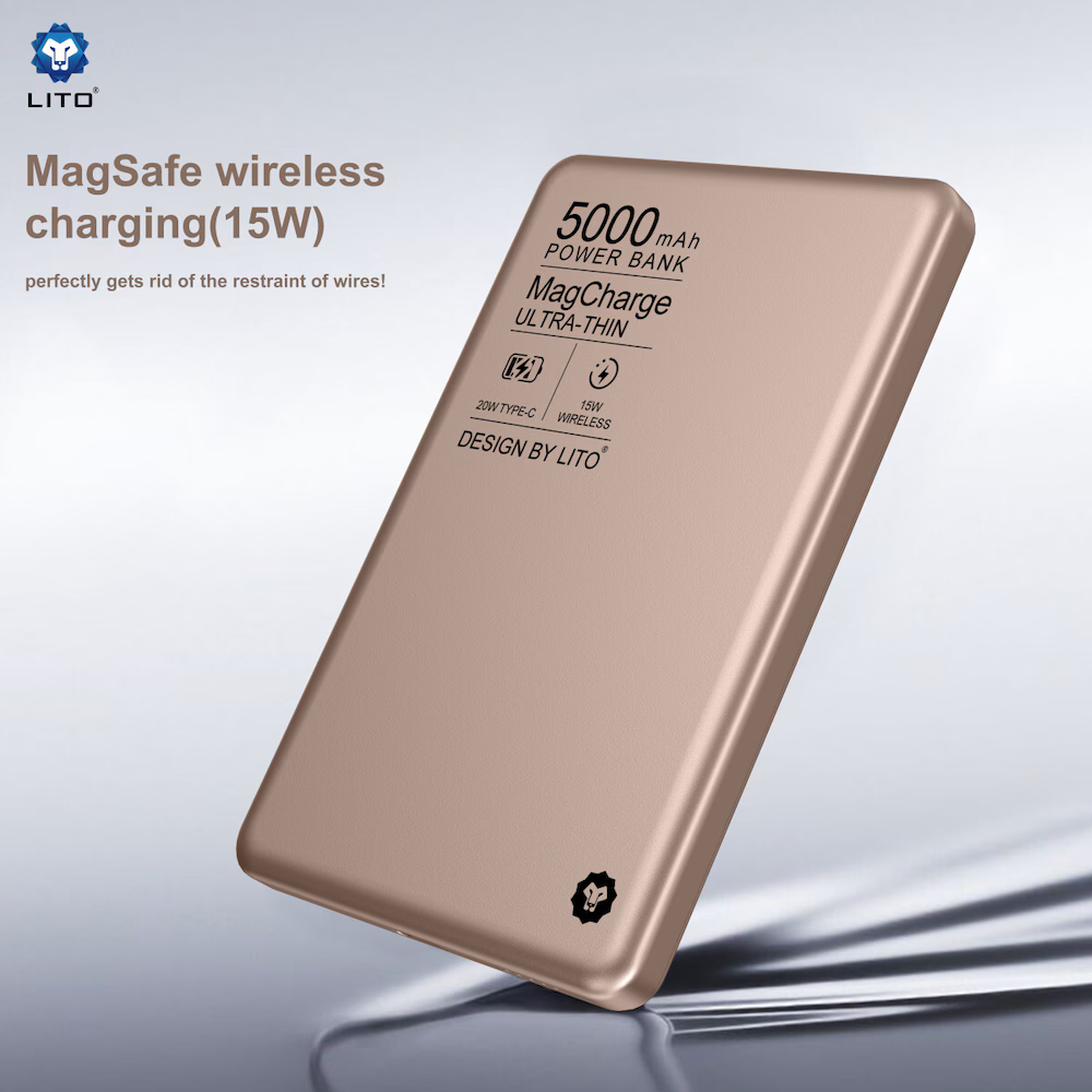 LITO LP01 Ultra Thin MagSafe Power Bank – 5000mAh Fast Charging