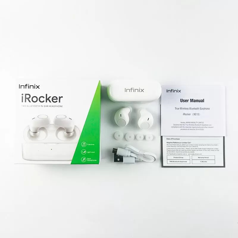 Infinix iRocker XE15 TWS Wireless Earbuds β Unleash True Wireless Freedom