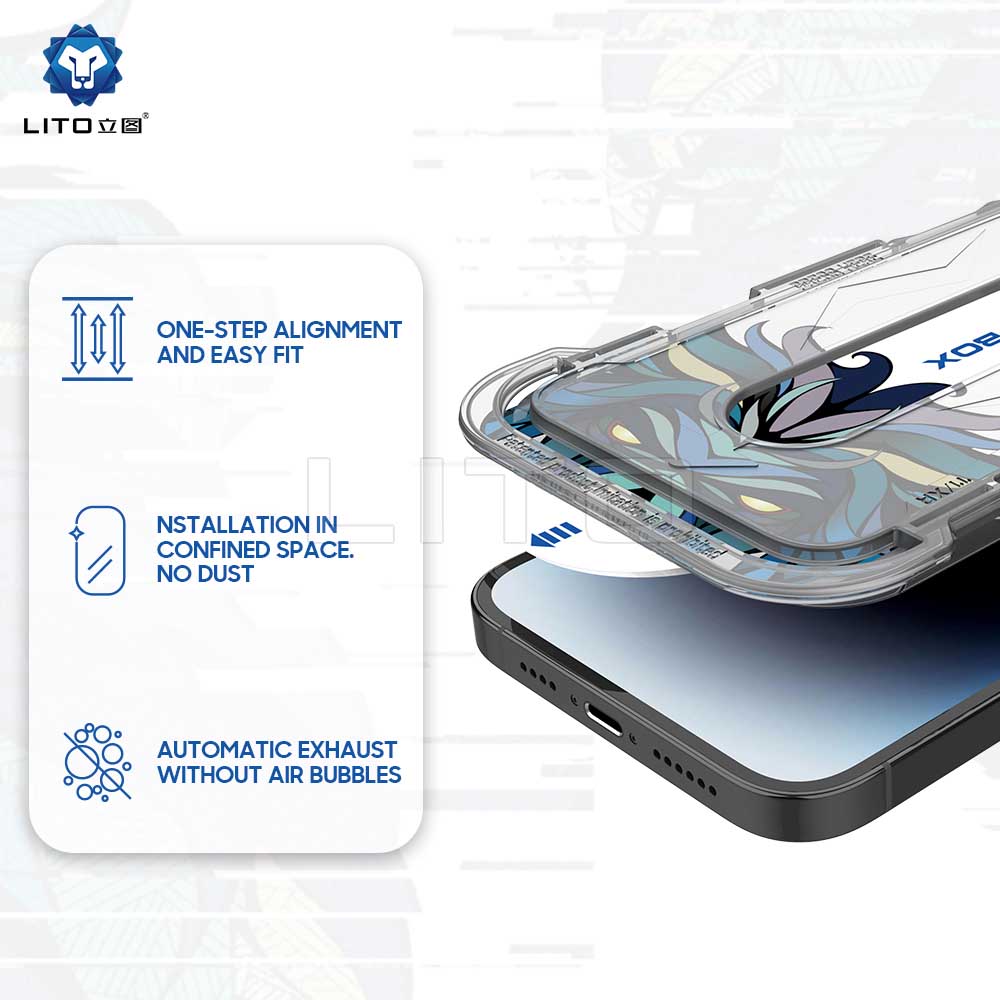 Lito Magic Box D+ Tools HD Full Glass Screen Protector for iPhone