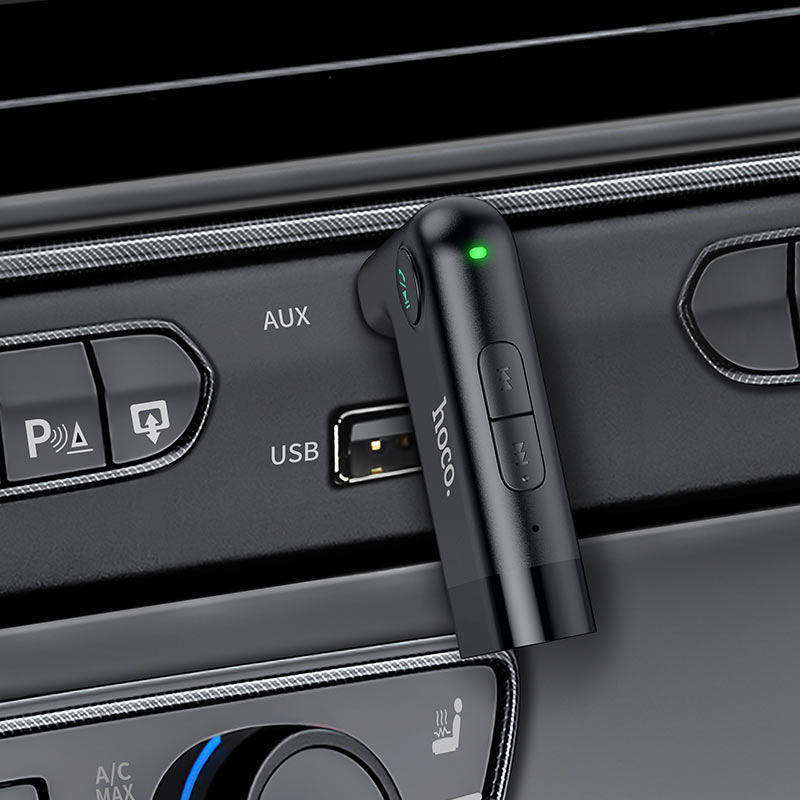 Hoco E53 Car Bluetooth Receiver – Wireless Audio & Hands-Free Calls