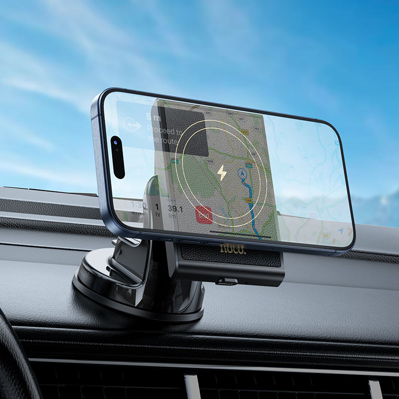 HW20 Precious Magnetic Wireless Charging In-Car Phone Holder (Dashboard)